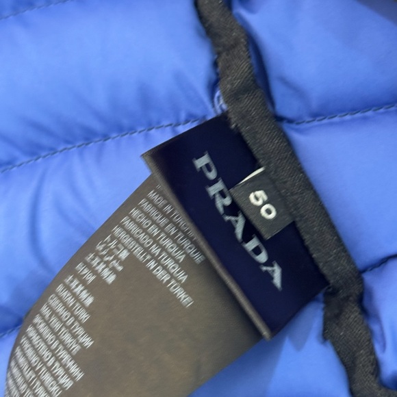 Prada Black Puffer Jacket with Blue Lining - Picture 7 of 10